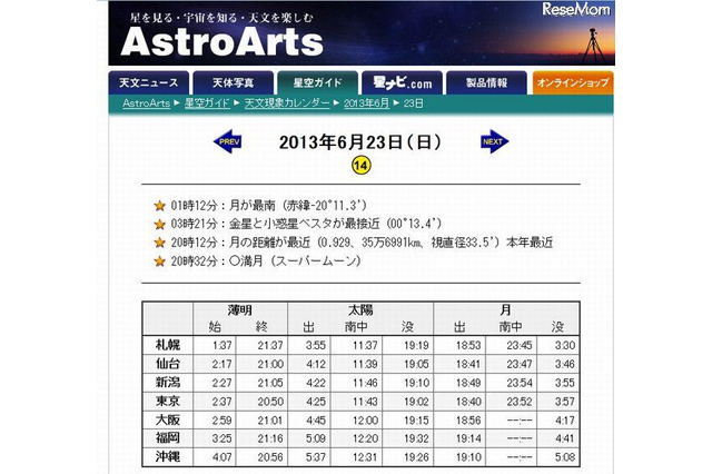 今年最大の満月「スーパームーン」 23日 画像