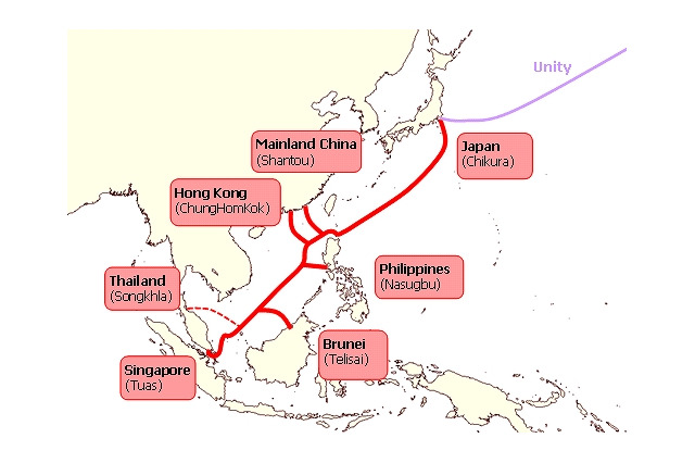 KDDI、光海底ケーブル「SJC」運用開始……アジア7か国と米国間を最短ルートで結び付け 画像