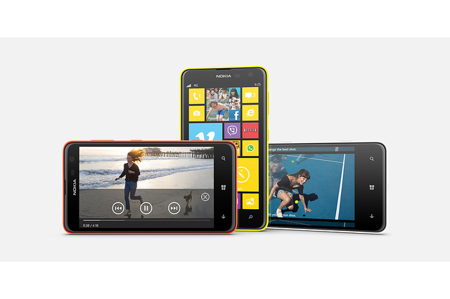 カラフルな5色展開……Nokia、4.7インチ「Lumia 625」発表 画像