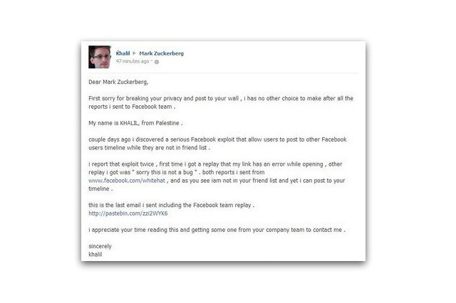 ザッカーバーグ氏、Facebookタイムラインがハッキング被害……研究者は「報告」を主張 画像
