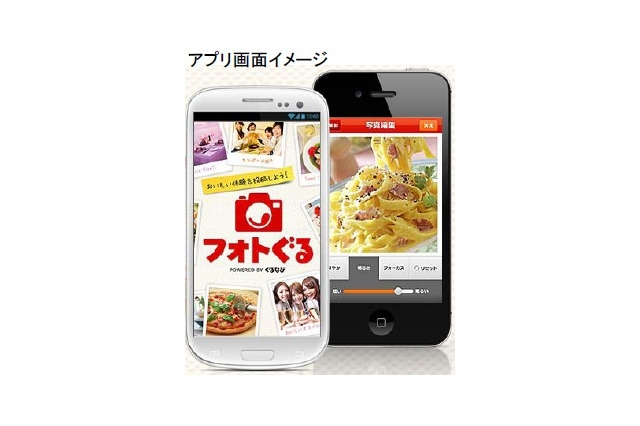 ぐるなび、「応援口コミ」を投稿できるアプリ『フォトぐる』をリリース 画像