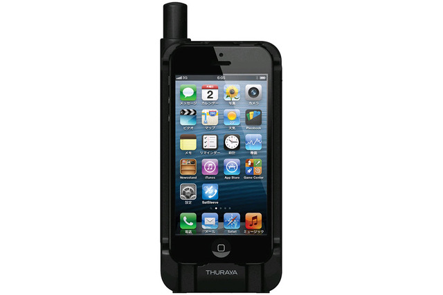 iPhone 5を衛星電話に! ソフトバンク、iPhone 5ケース型衛星電話「202TH」 画像