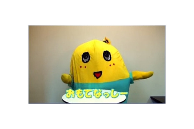 ふなっしー、思いっきり便乗!? 話題の「お・も・て・なっしー」を絶叫【動画】 画像