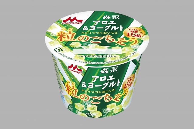1.5倍の粒数、「森永アロエ&ヨーグルト 粒のごちそう」 10月8日新発売 画像