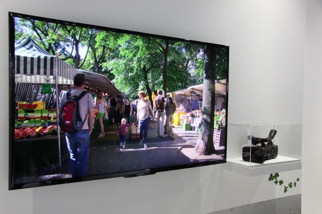 【CEATEC 2013 Vol.31】ソニーの4Kハンディカムと56型有機ELディスプレイ 画像