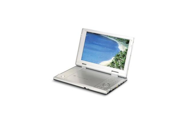 BLUEDOT、DivX対応の9インチ液晶一体型ポータブルDVDプレーヤー 画像