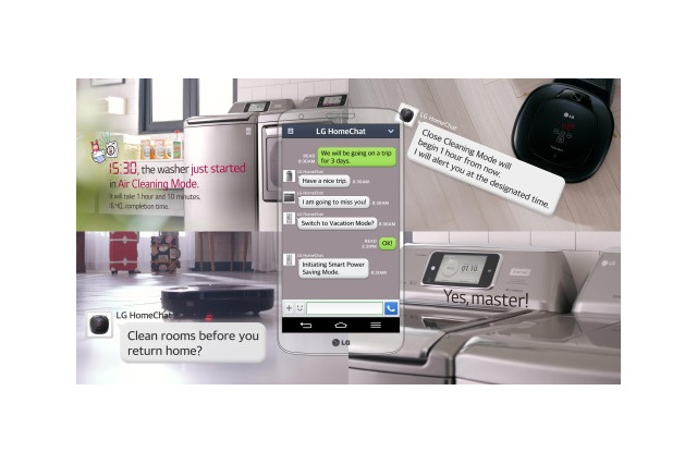 LG、LINEを通じて家電を操作する「HomeChat」発表……CES 2014で披露へ 画像