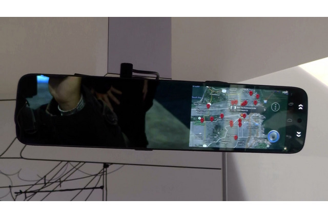 【CES 2014】ルームミラー型Android端末が年内にも登場 画像