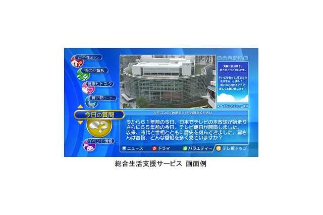テレビ朝日と日立、データ放送を使った「総合生活支援サービス」を首都圏で実験 画像