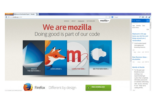 最新版「Firefox 27」公開……ソーシャルブックマーク「Delicious」と統合可能に 画像