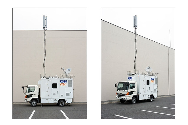 KDDI、キャリアアグリゲーション対応の車載型基地局を導入開始 画像