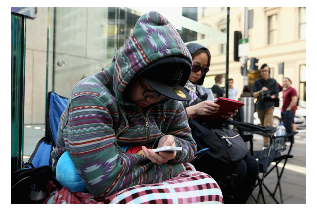 iPhone 6発売にシドニーでも行列 画像
