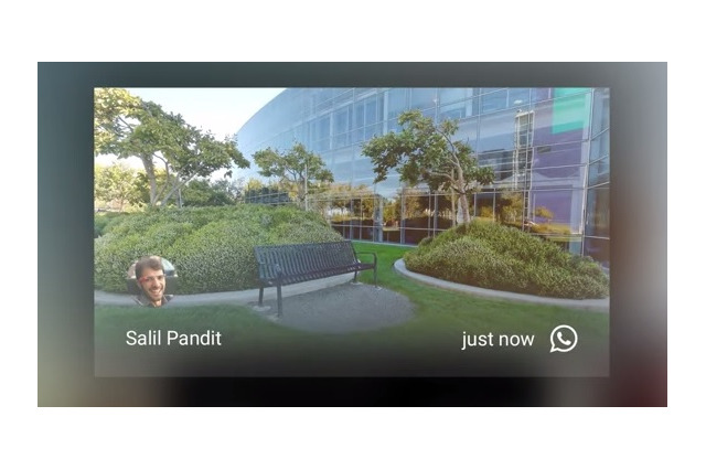 「Google Glass」にスマホのプッシュ通知を表示する機能が追加 画像