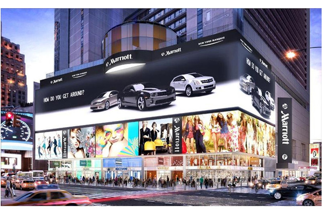 三菱電機、NYタイムズスクエアに世界最大の4Kビジョン 画像