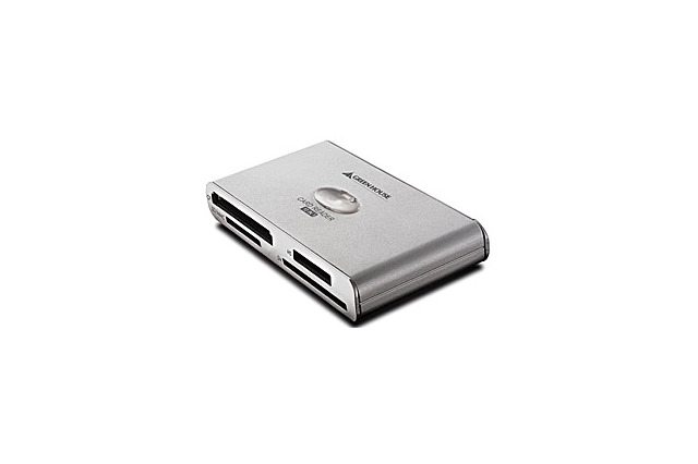 グリーンハウス、アルミボディで10種類のメモリカードに対応したUSB2.0カードリーダー/ライター 画像
