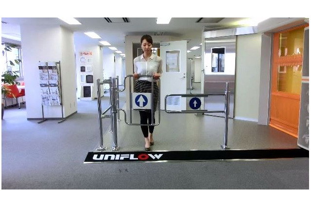 防犯効果の高い商業施設向け入退場ゲート「パイプゲート」～ユニフローが発売 画像