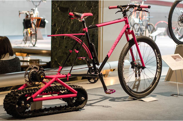 なんと!雪道でも楽しめる自転車『Snow path』……専門学校卒業制作展 画像