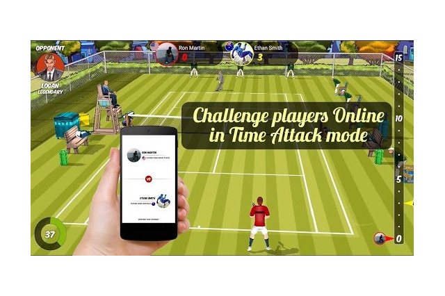 スマホをWiiリモコンのように使ってプレイするテニスアプリが登場 画像
