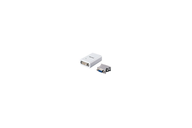 バッファロー、DVI/D-Sub両対応のUSBディスプレイアダプタ 画像