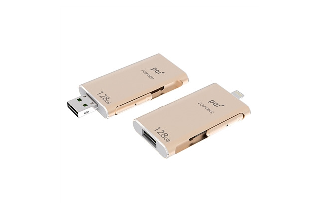 Lightning端子とUSB 3.0端子を装備したフラッシュメモリ「PQI iConnect」 画像