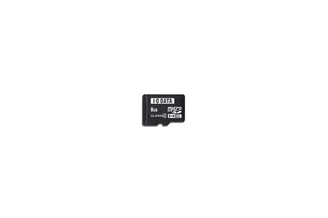 音楽ケータイでも約2,500曲保存できる! アイ・オー、容量8GBのmicroSDHCカード 画像