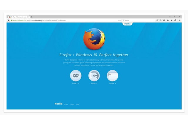 Windows 10に正式対応、「Firefox 40」がリリース 画像