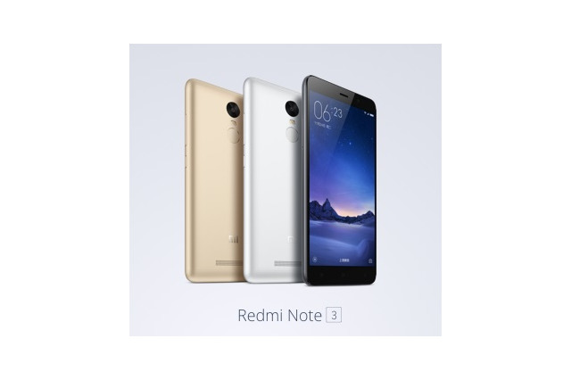 Xiaomi、5.5型「Redmi Note 3」発表……メモリ3GBモデルで2万円前後 画像
