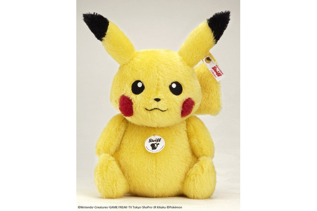 テディベアの“シュタイフ”から「ピカチュウ」ぬいぐるみ誕生! 画像
