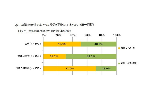 中小企業の8割以上、WEB販促のビジネス活用は「なし」 画像