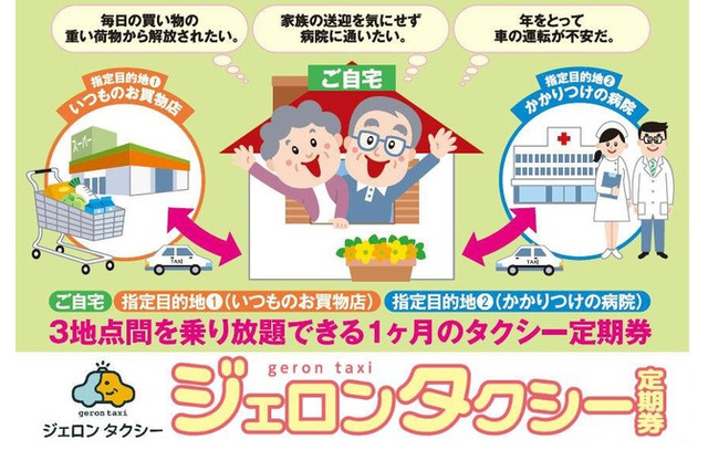 JTB、福岡市で高齢者向け「定額乗り放題タクシー」の実証実験 画像