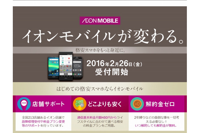 MVNO事業参入のイオンモバイル、29種の料金プランを展開へ……1GB・月額480円より 画像