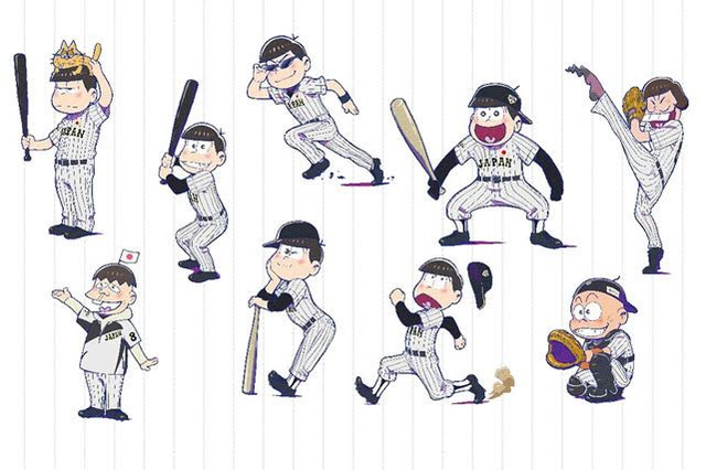 「おそ松さん×侍ジャパン」ビジュアル初解禁!コラボグッズも発売決定 画像
