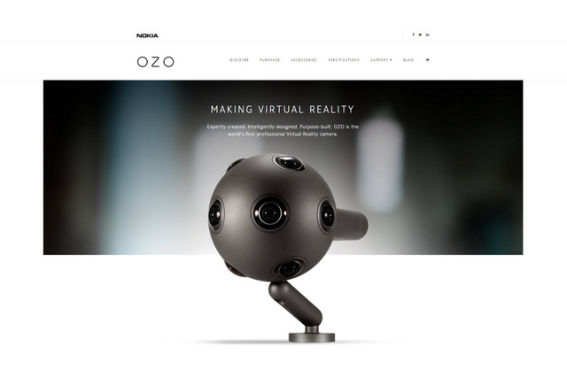 ノキア、5Gとの連携でプロ向けVRカメラ「OZO」を発展へ【MWC 2016 Vol.18】 画像