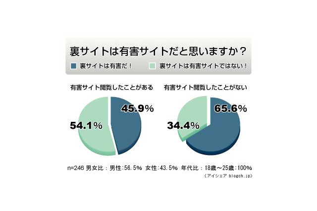 「裏サイト」閲覧者の半数以上が「有害サイトではない」と認識 画像