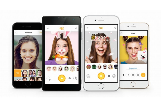 “次世代自撮りアプリ”にLINE「egg」も参戦! 人気アプリを一挙紹介 画像