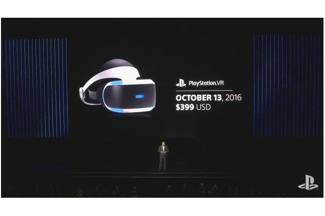 PlayStation VR、米国の発売日が10月13日に決定！ 画像