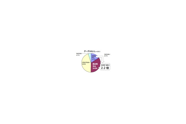 グーグルな人は“民主党に期待”か? 自民党期待の2倍以上に〜Eストアー調べ 画像