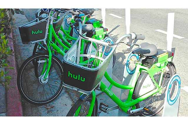サンタモニカに登場したhulu自転車は、好きな場所に乗り捨てOK！ 画像