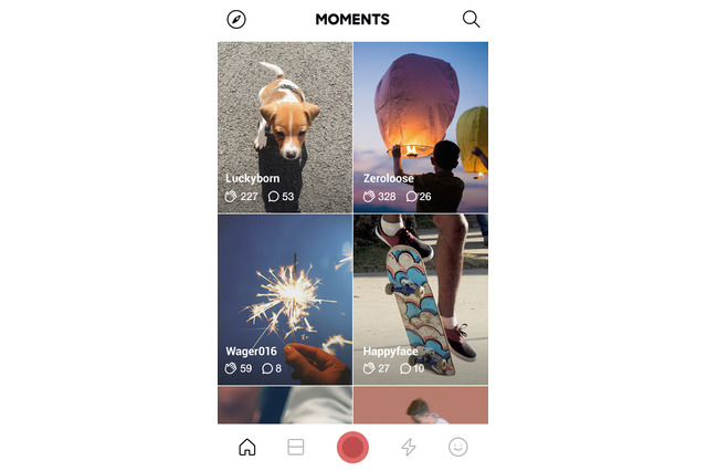 動画の撮影＆編集＆シェアが手軽にできる「LINE MOMENTS」リリース！ 画像