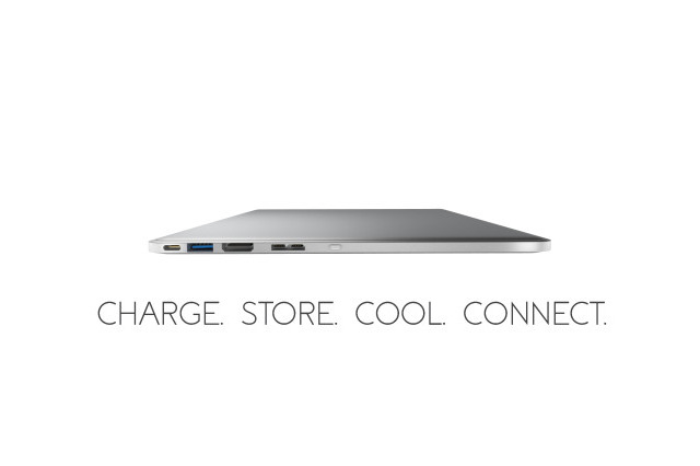 新型MacBook Proの“下に敷いて使う”ポート拡張ツール「Line Dock」 画像