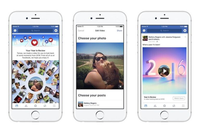 Facebook、ユーザー自身の1年間を振り返る新機能「Year in Reviewビデオ」発表 画像