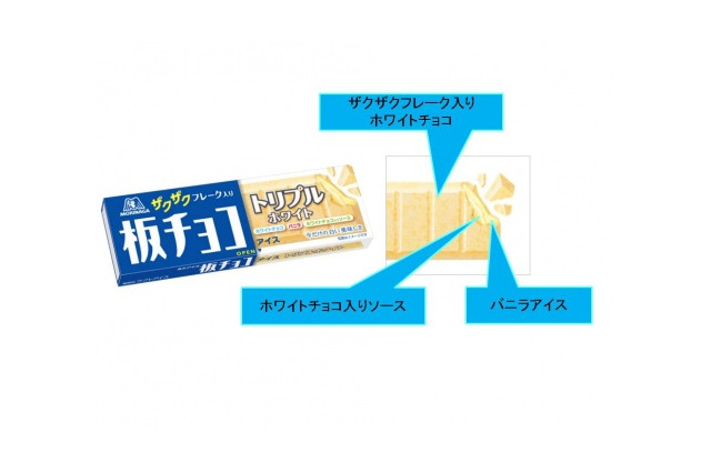 3層の白づくし！「板チョコアイス＜トリプルホワイト＞」が森永から発売 画像