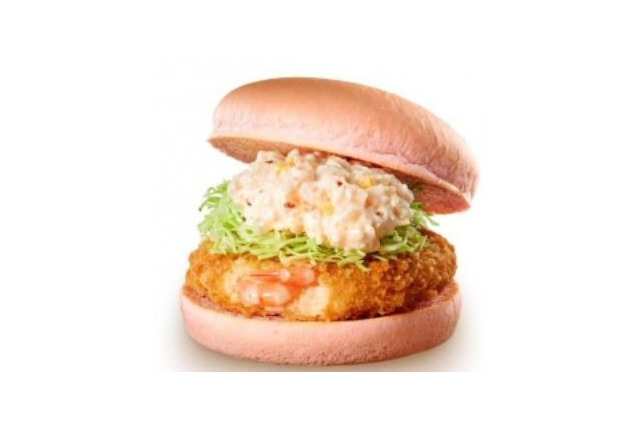春を先取り！ロッテリアが「桜えびタルタルのエビバーガー」発売 画像