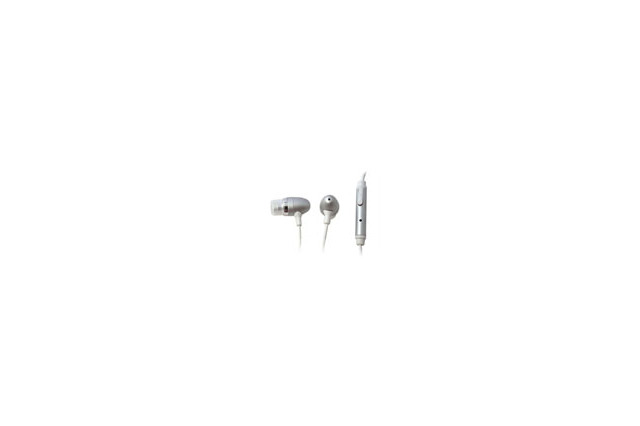 音楽再生中も応答できるiPhone用のカナル型イヤホン採用ヘッドセット 画像