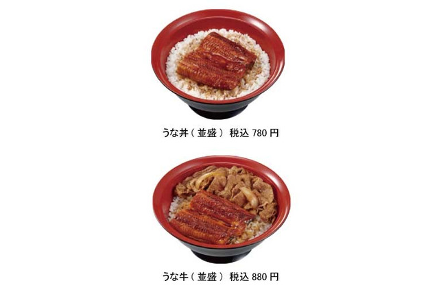 すき家が「うな丼」「うな牛」を期間限定発売 画像