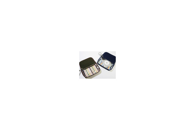 suono、iPod classic用のハンドメイドケースにカーキとネイビーを追加 画像