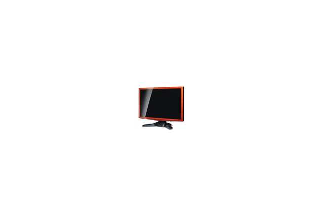 エイサー、オレンジ色の24V型ワイド液晶ディスプレイ 画像