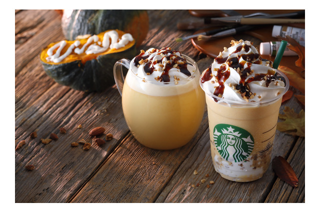 スタバから「えびすかぼちゃ」使用の新商品「クリーミー パンプキン フラペチーノ／ミルク」が登場 画像
