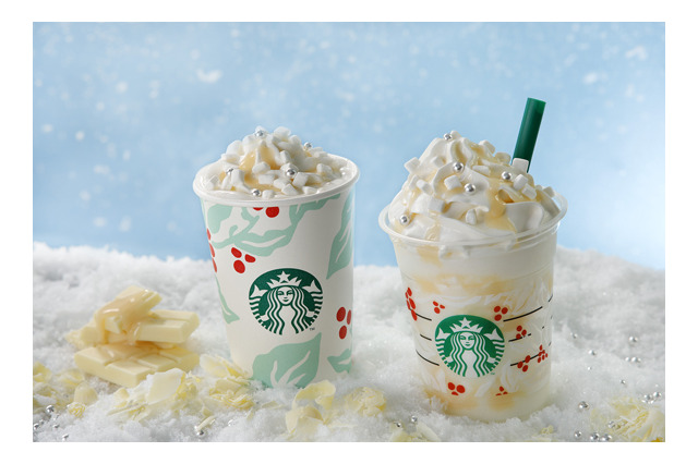 スタバからホワイトクリスマスをイメージしたフラペチーノが登場 画像