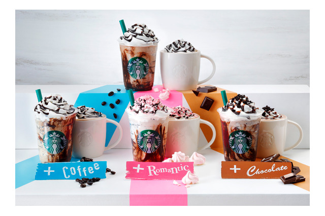 スタバ、バレンタインシーズン向け新作フラぺを本日発売 画像